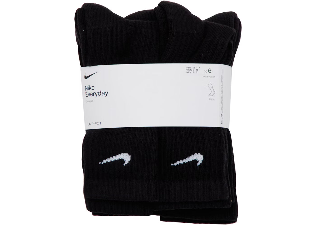 Calcetines Nike balck (pack de 6)